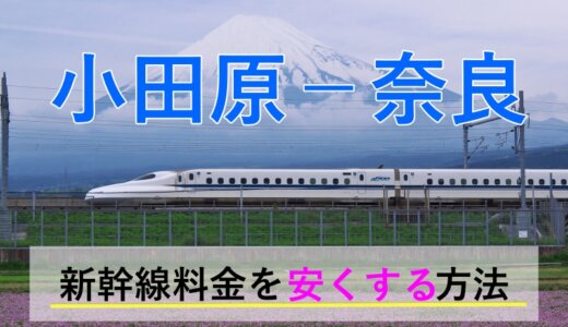 小田原－奈良の新幹線【往復】料金を格安にする！