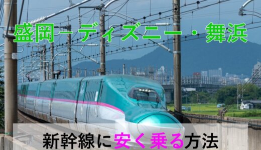 盛岡→ディズニー・舞浜の新幹線【往復】料金を格安にする！