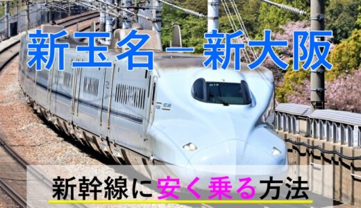 新玉名－新大阪の新幹線【往復】料金を格安にする！